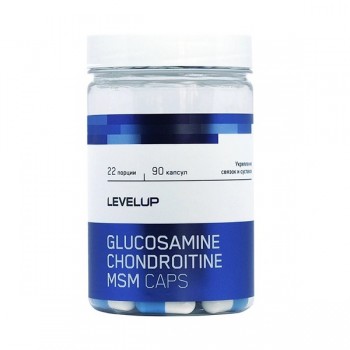 LevelUp glucosamine+chondroitin+msm 90 капс