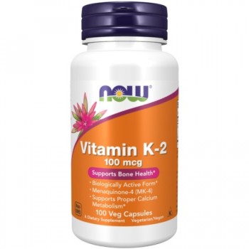 NOW Vitamin K-2 100mcg 100 vcaps