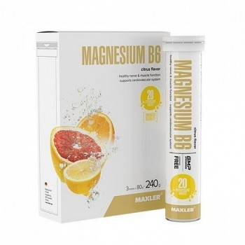 Maxler Magnesium B6 20 шипучих таблеток
