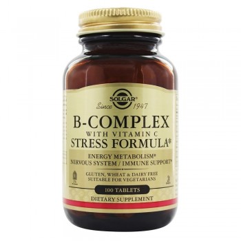 Solgar B-Complex Stress Formula with Vitamin C 100 таб
