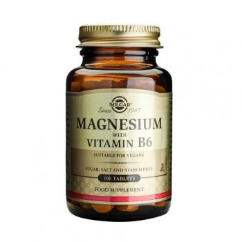 Solgar Magnesium with Vitamin B6 100 таб