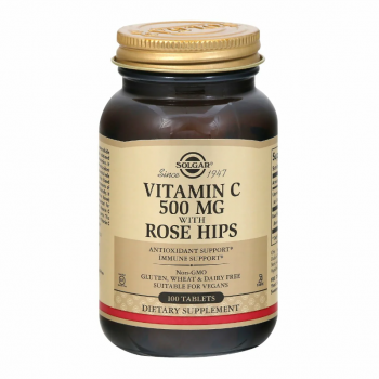 Solgar Vitamin C 500 mg with Rose Hips 100 таб