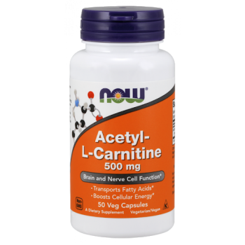 NOW Acetyl L-Carnitine 500mg 50 капс