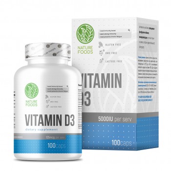 Nature Foods Vitamin D3 5000IU 100 капс