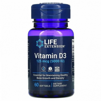LIFE Extension Vitamin D3 5000 IU 60 капс
