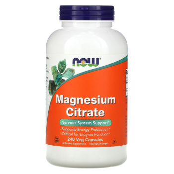 NOW Magnesium Citrate 400mg 240 caps