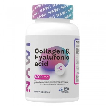 NAWI Marine Collagen + Vitamin C + Hyaluronic acid 120 caps