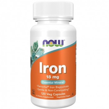 NOW IRON 18MG FERROCHEL(R) 120 VCAPS